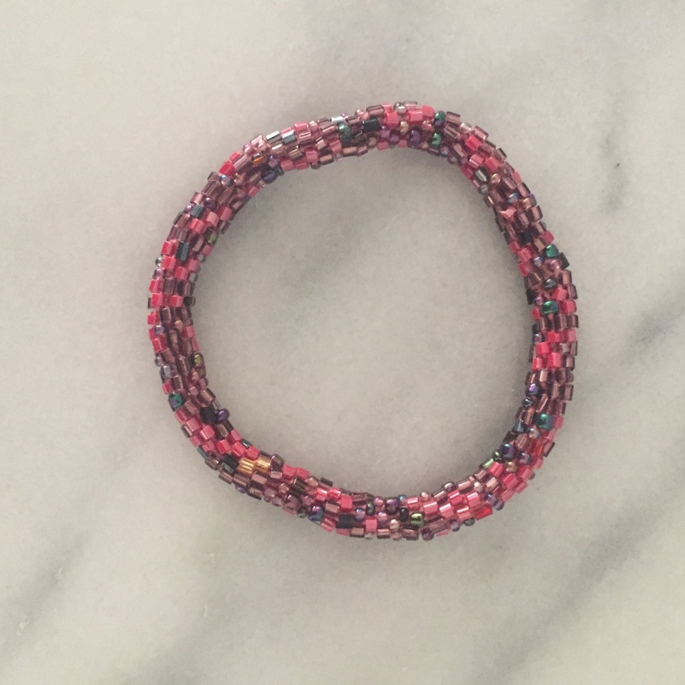Beaded roll bracelet